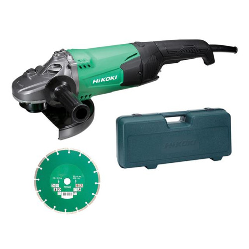 Hikoki G23STCD/J2 Angle Grinder 230mm Diamond Blade & Case 2000W 110V