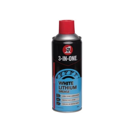 3-IN-ONE White Lithium Spray Grease 400ml