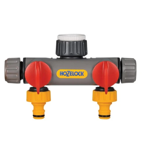 Hozelock Two Way Tap Connector 1/2 - 1in BSP