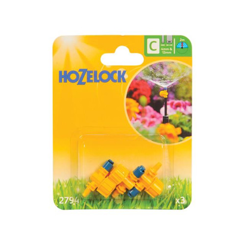 180 Degree Adjustable Micro Jet 4mm/13mm (3 Pack)