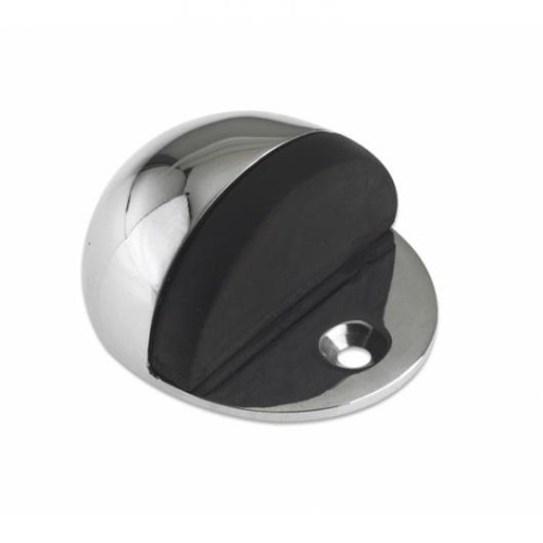 Victorian Chrome Oval Shield Door Stop