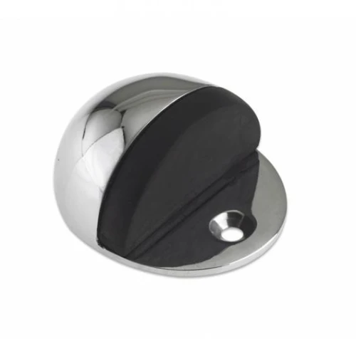 Victorian Chrome Oval Shield Door Stop