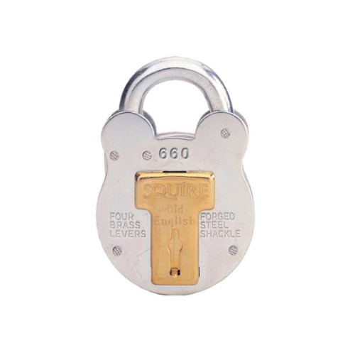 Squire 660 Old English Padlock with Steel Case 64mm
