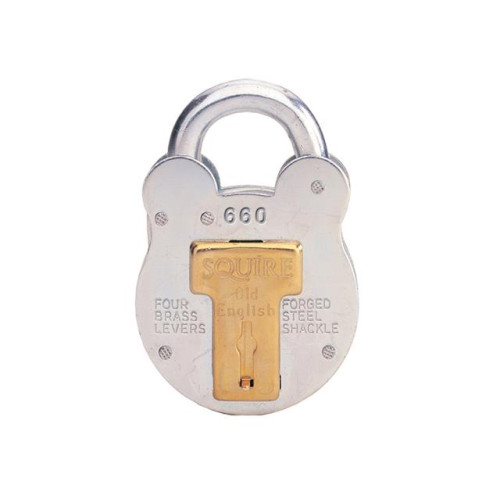 Squire 660KA Old English Padlock with Steel Case 64mm Keyed