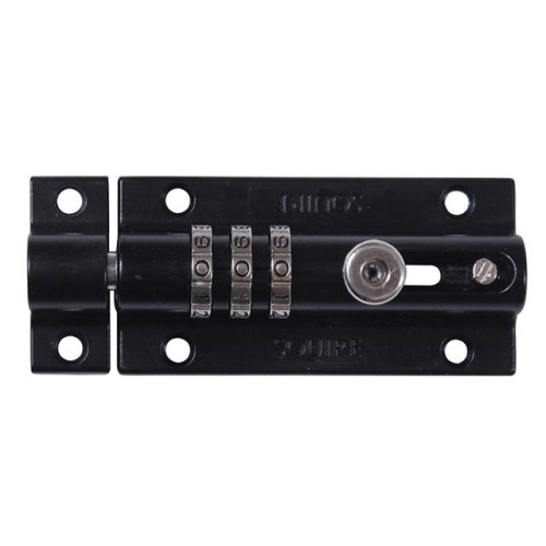 Squire 3-Wheel Recodeable CombiBolt3 Lock Black