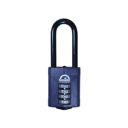 Squire CP50/2.5 Combination Padlock 4 Wheel 50mm Extra Long Shackle 63.5mm