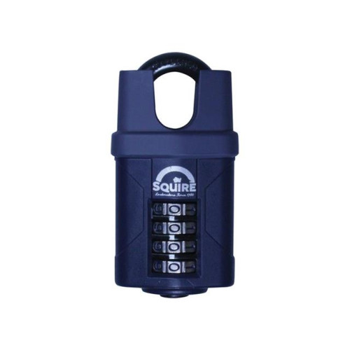 Squire CP50CS Combination Padlock 4 Wheel Closed Shackle 50mm