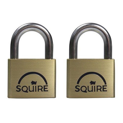 Squire LN5T Lion Brass Padlocks 5 Pin 50mm (2)
