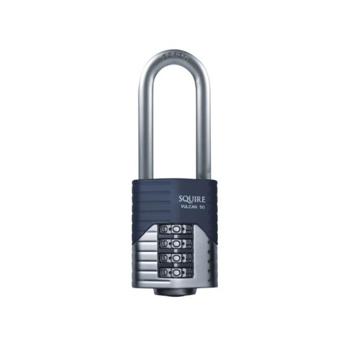Squire Vulcan Long Boron Shackle Combination Padlock 40mm