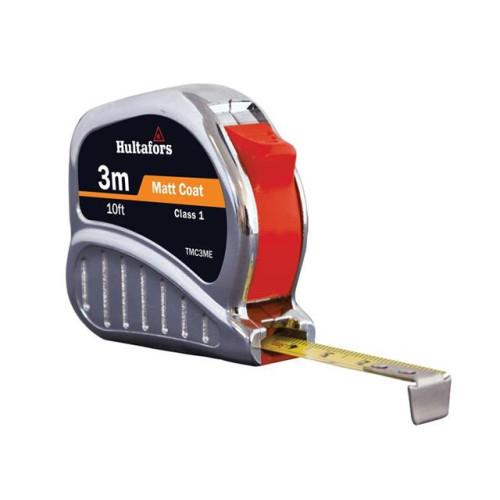 Hultafors TM3ME Chrome Tri-Matic Pocket Tape 3m/10ft (Width 13mm)