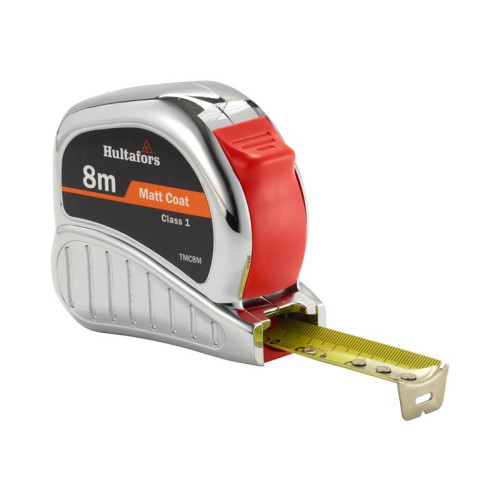 Hultafors TM8M Chrome Tri-Matic Pocket Tape 8m (Width 25mm)