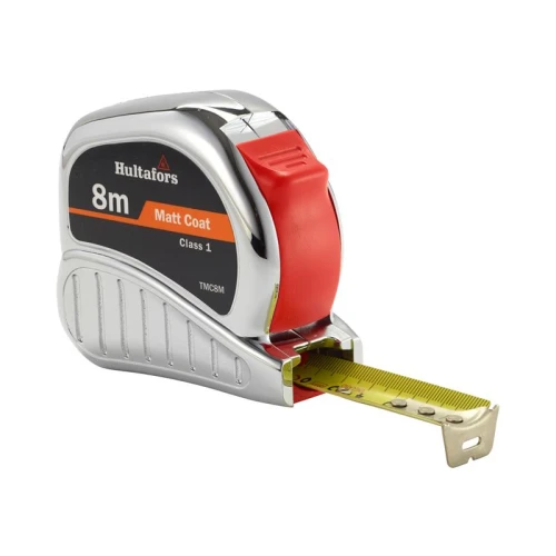 Hultafors TM8M Chrome Tri-Matic Pocket Tape 8m (Width 25mm)