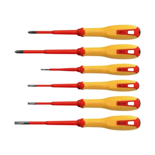 Hultafors VDE Pozidriv & Slotted Screwdriver Set, 6 Piece
