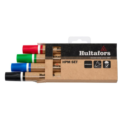 Hultafors HPM Permanent Marker Set, 4 Piece