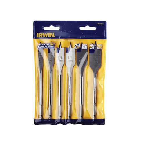 4X Blue Groove Flat Bit Set of 6