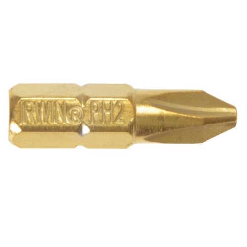 Screwdriver Bits Phillips PH2 25mm Titanium Pack of 2