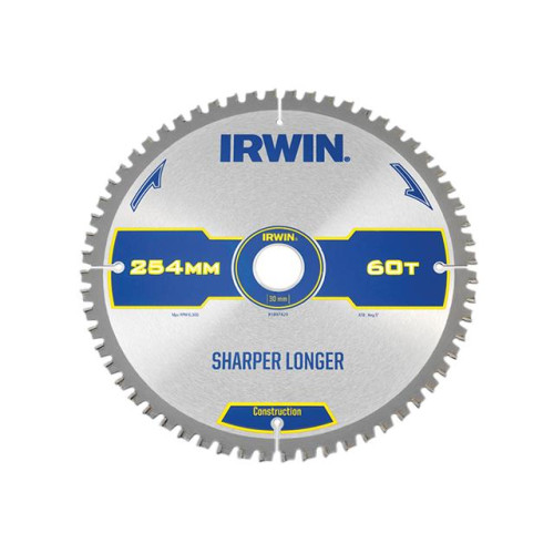 Construction Circular Saw Blade 254 x 30mm x 60T ATB/Neg M