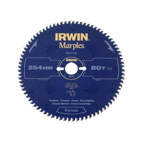 Marples Circular Saw Blade 254 x 30mm x 80T ATB/Neg M