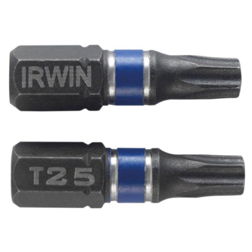 Impact Screwdriver Bits Torx T25 25mm Pack of 2