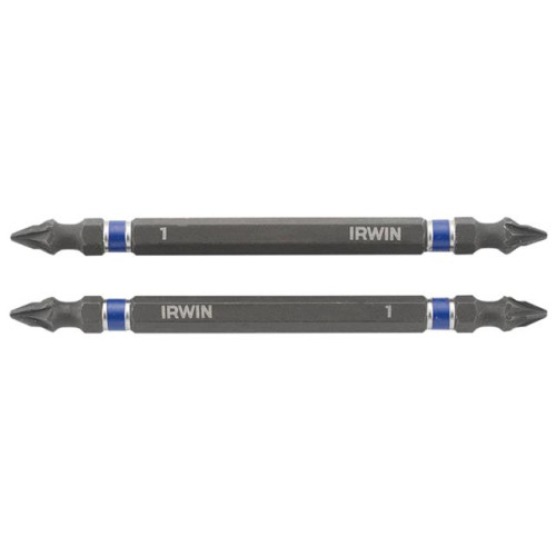 Impact Double Ended Screwdriver Bits Pozi PZ1 100mm Pack of 2