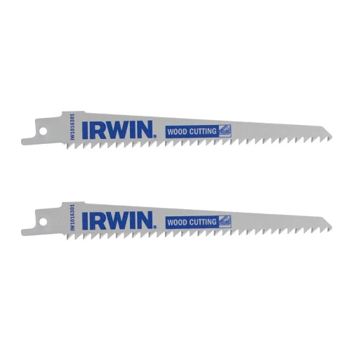Irwin Sabre Saw Blade Wood/PVC Cutting 152mm Pack of 2