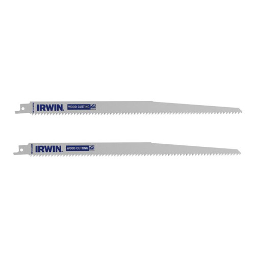 Irwin Sabre Saw Blade Coarse Wood Cutting 305mm Pack of 2