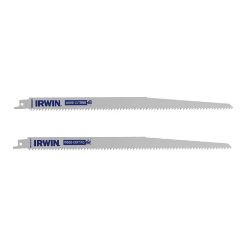 Irwin Sabre Saw Blade Coarse Wood Cutting 305mm Pack of 2