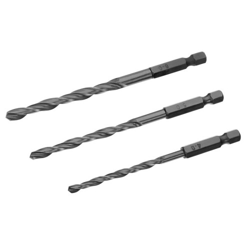 Irwin HSS Drill Bit Hex Shank Bit Set, 3 Piece