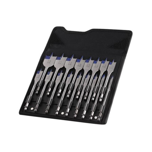 Irwin Blue Groove 4X Flat Bit Set, 17 Piece