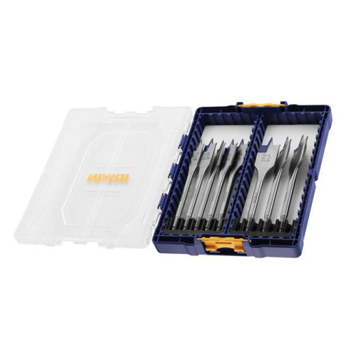 Irwin Blue Groove 4X Flat Bit Set, 8 Piece