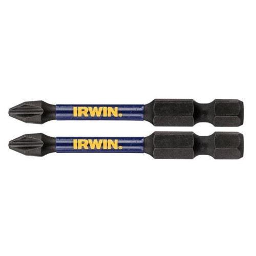 Irwin Impact Pro Performance Screwdriver Bits PH2 57mm (Pack 2)