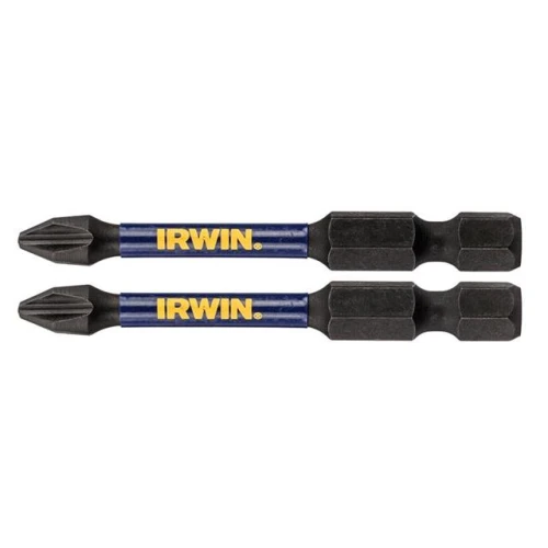 Irwin Impact Pro Performance Screwdriver Bits PH2 57mm (Pack 2)