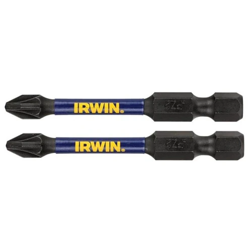 Irwin Impact Pro Performance Screwdriver Bits PZ3 57mm (Pack 2)