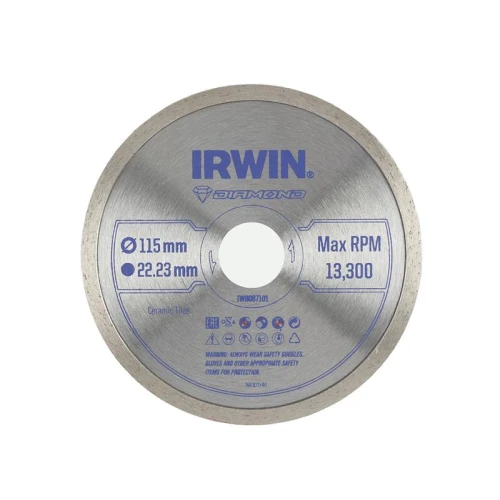 Irwin Continuous Rim Diamond Blade 115 x 22.23mm