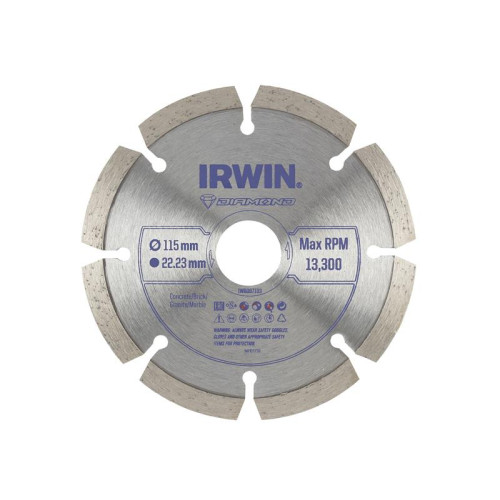 Irwin Segmented Diamond Blade 115 x 22.23mm