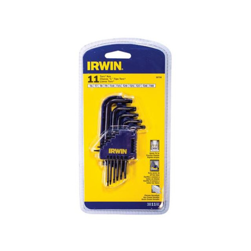 Irwin T10758 Short Arm TORX Key Set, 11 Piece (TX6-TX40)