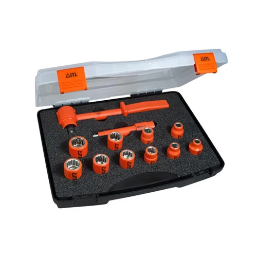ITL Insulated 3/8in Drive Socket Set, 12 Piece