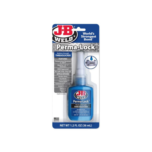 J-B Weld Perma-lock Blue Medium Strength Threadlocker 36ml