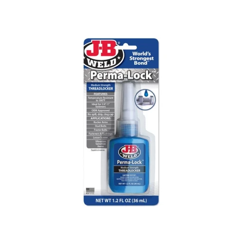 J-B Weld Perma-lock Blue Medium Strength Threadlocker 36ml