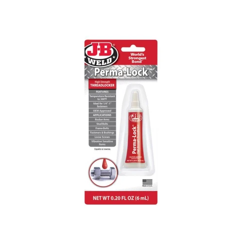 J-B Weld Perma-lock Red High High Strength Threadlocker 6ml
