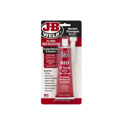 J-B Weld Hi-Temp Silicone Gasket Maker & Sealant Red 85g