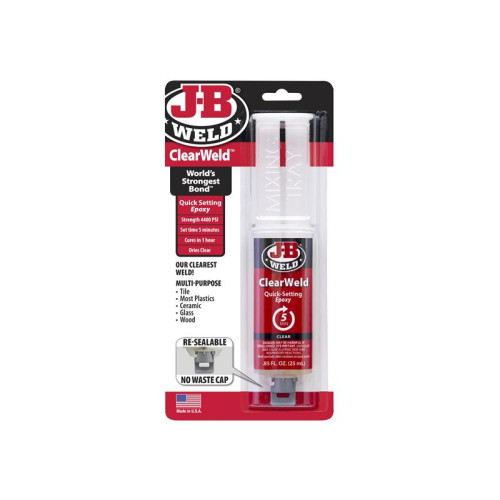 J-B Weld ClearWeldâ„¢ Epoxy Syringe 25ml