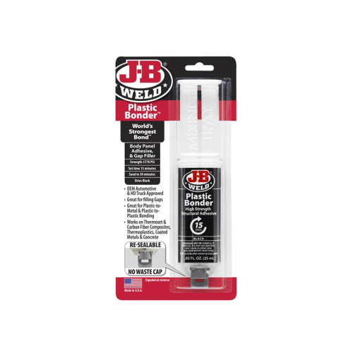 J-B Weld PlasticBonderâ„¢ Syringe Black 25ml
