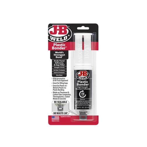 J-B Weld PlasticBonder&acirc;&cent; Syringe Black 25ml