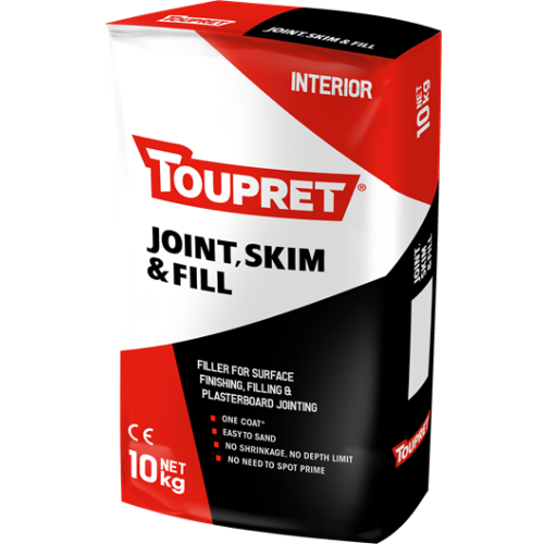 Toupret Joint, Skim & Fill For Finishing, Filling, Jointing 10kg