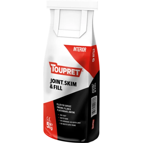 Toupret Joint, Skim & Fill For Finishing, Filling, Jointing 5kg