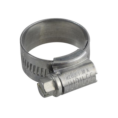 Jubilee 0X Zinc Protected Hose Clip 18mm - 25mm 7/8in - 1in