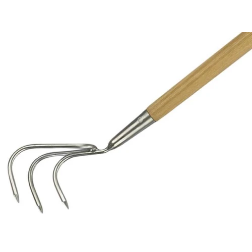 Kent & Stowe Stainless Steel Long Handled 3-Prong Cultivator, FSC&Acirc;&reg;