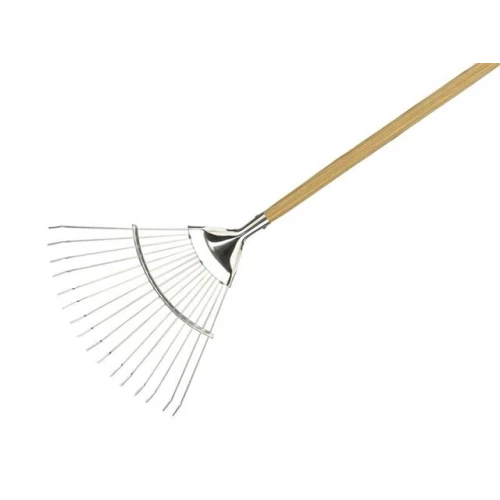 Kent & Stowe Stainless Steel Long Handled Lawn & Leaf Rake, FSC&Acirc;&reg;