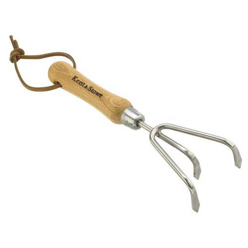 Kent & Stowe Stainless Steel Hand 3-Prong Cultivator, FSCÂ®
